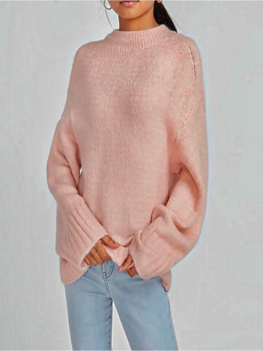EXPRESS Cozy Mock Neck Tunic Sweater - New With Tags